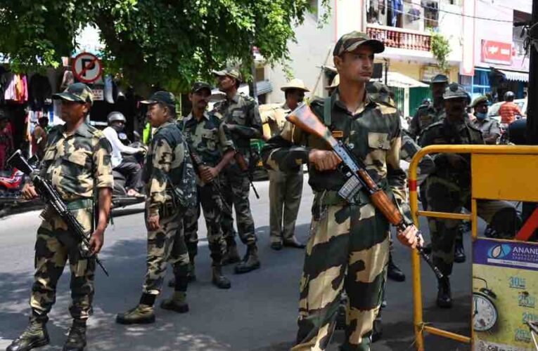 Route March by BSF personnel’s at vyalikaval