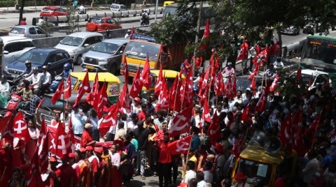 MAY DAY LABOUR RALLY IN BANGALORE